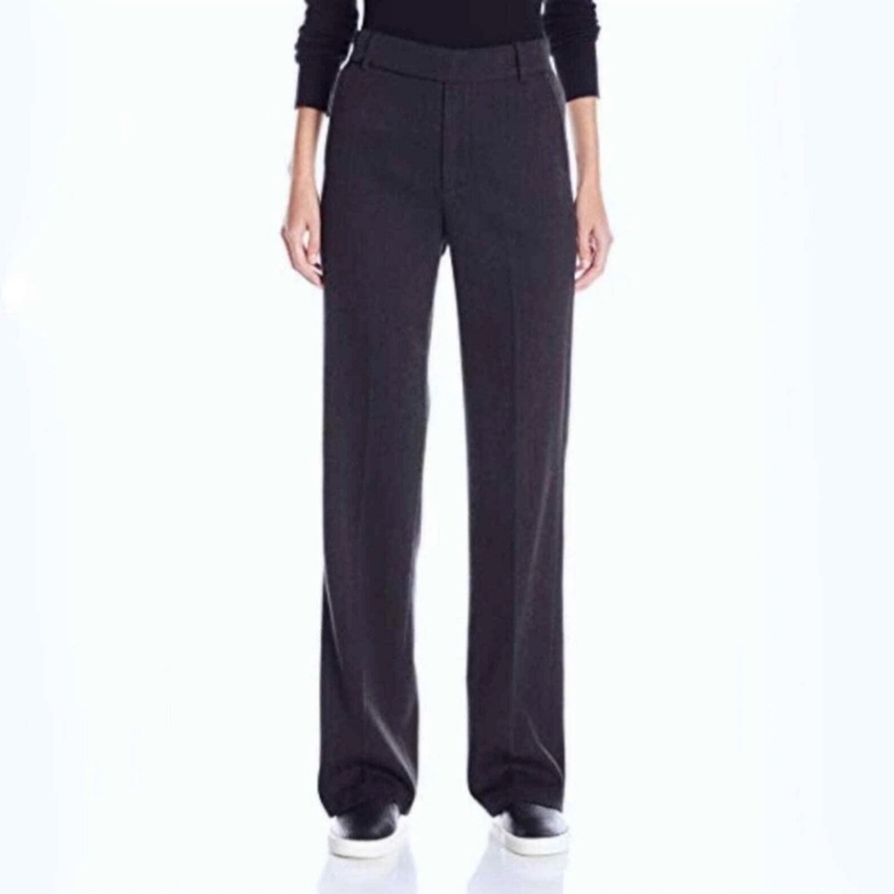 Vince Wide Leg Trousers in Dark Gray. Size 2